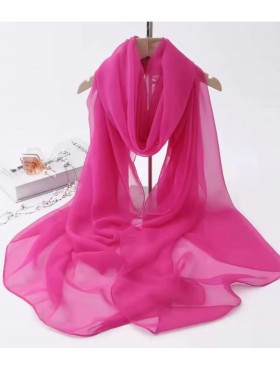 Chiffon Solid Color Fashion Scarf